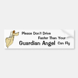 Autocollant De Voiture Ange Bumper Sticker du Guardian africain