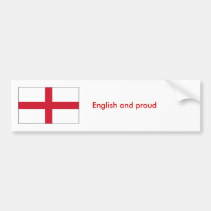 Autocollant De Voiture Anglais et fier