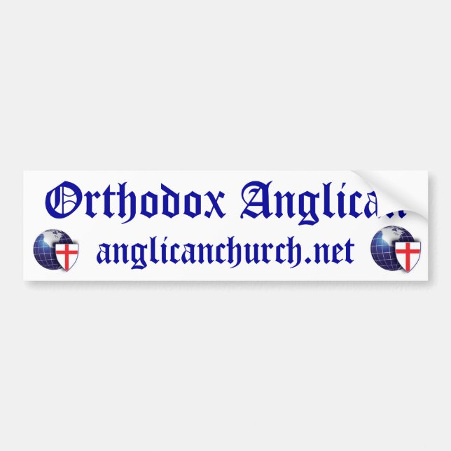 Autocollant De Voiture anglican orthodoxe (Devant)