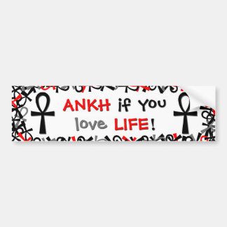 Autocollant De Voiture Ankh si vous aimez la vie