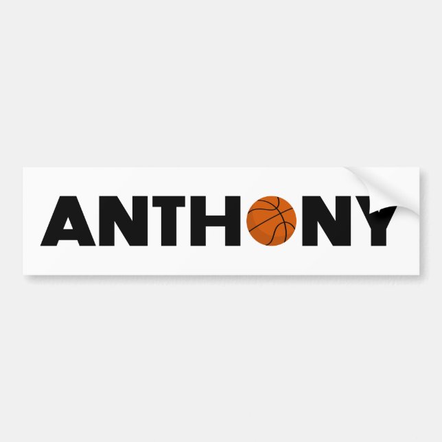 Autocollant De Voiture Anthony Basketball (Devant)