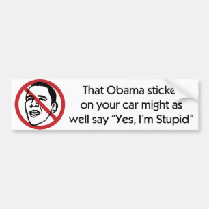 Autocollant De Voiture Anti adhésif pour pare-chocs d'Obama