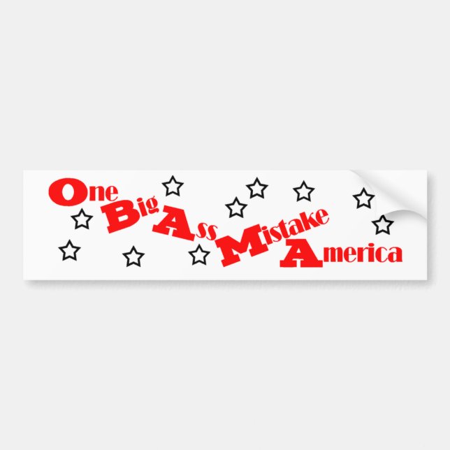 Autocollant De Voiture Anti adhésif pour pare-chocs d'Obama (Devant)