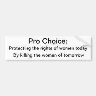 Autocollant De Voiture Anti-Avortement Bumpersticker