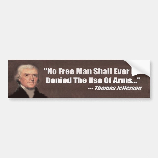 Autocollant De Voiture Anti contrôle des armes - droites d'arme à feu (Devant)