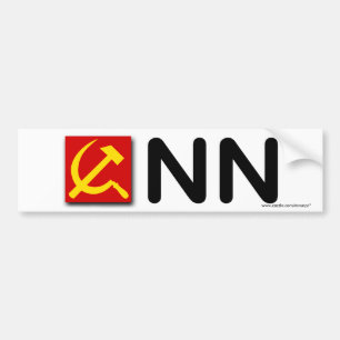 Autocollant De Voiture Anti-Démocrate "Réseau d'information communiste"