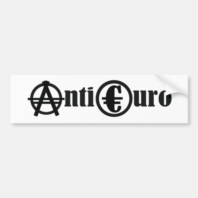 AUTOCOLLANT DE VOITURE ANTI-EURO (Devant)