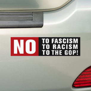 Autocollant De Voiture Anti-fascisme Anti-Racisme Anti-Républicain