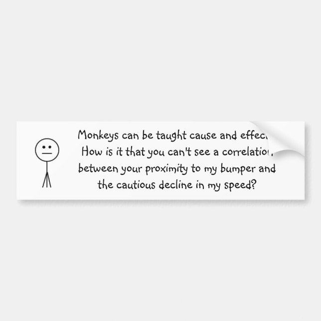Autocollant De Voiture Anti-non-respect des distances de sécurité (Devant)