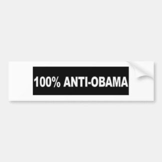 Autocollant De Voiture Anti-Obama 100%