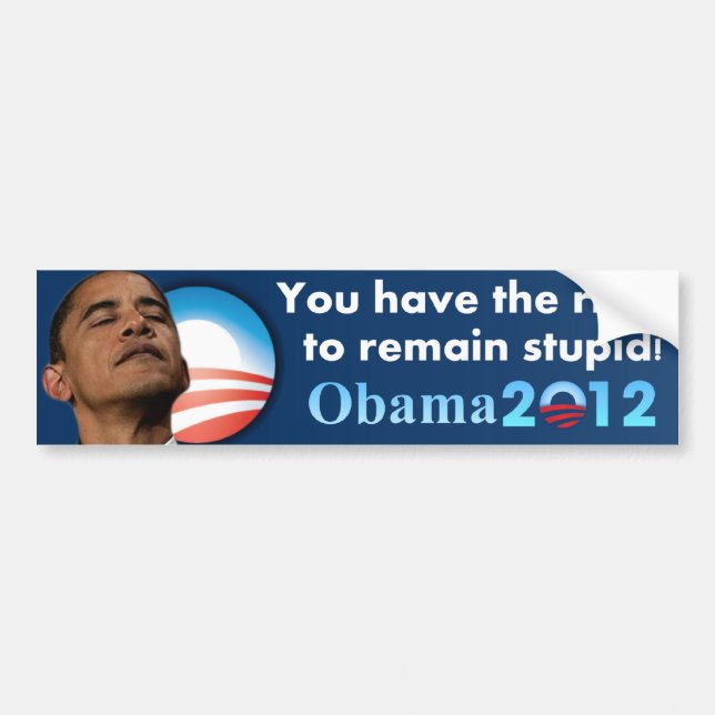 Autocollant De Voiture Anti Obama 2012 (Devant)