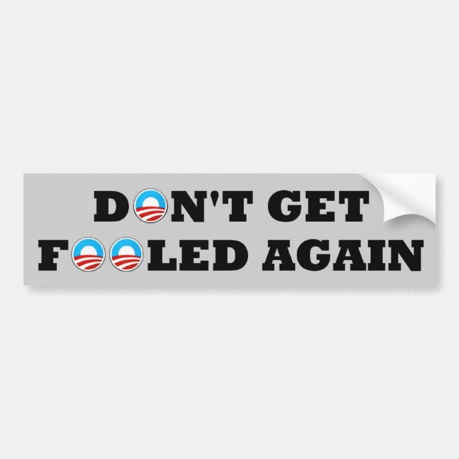 Autocollant De Voiture Anti Obama 2012 (Devant)