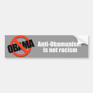 Autocollant De Voiture Anti-Obama - anti-obamunism n'est pas le racisme