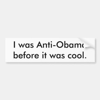 Autocollant De Voiture Anti-Obama Bumpersticker