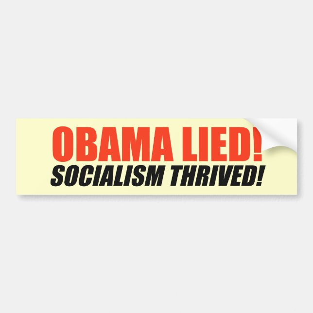 Autocollant De Voiture Anti-Obama Bumpersticker - le socialisme a (Devant)