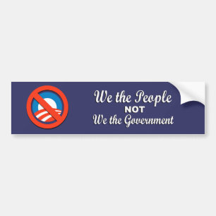Autocollant De Voiture Anti-Obama - nous les personnes pas nous le