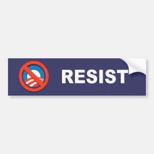 Autocollant De Voiture Anti-Obama - résistez