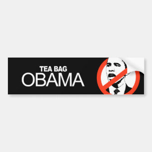 Autocollant De Voiture Anti-Obama - sachet à thé Obama