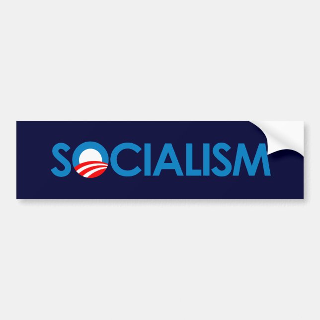 Autocollant De Voiture Anti-Obama - socialisme (Devant)