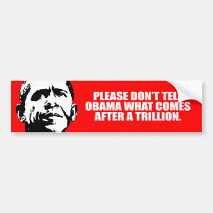 Autocollant De Voiture Anti-Obama - svp ne dites pas à Obama ce qui vien