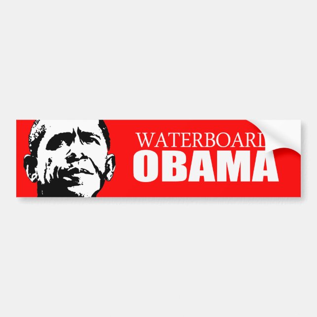 Autocollant De Voiture Anti-Obama - Waterboard Obama (Devant)