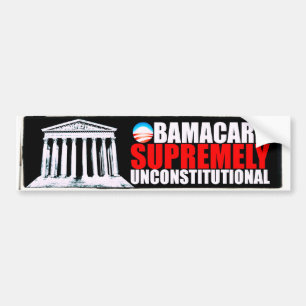 Autocollant De Voiture Anti ObamaCare - suprêmement inconstitutionnel