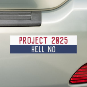 Autocollant De Voiture Anti Project 2025 Pro Freedom Democratic Party