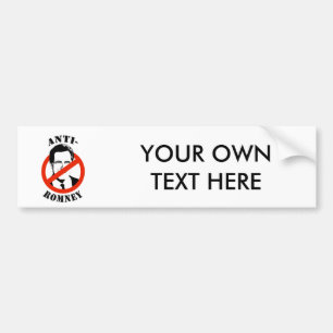 AUTOCOLLANT DE VOITURE ANTI-ROMNEY -