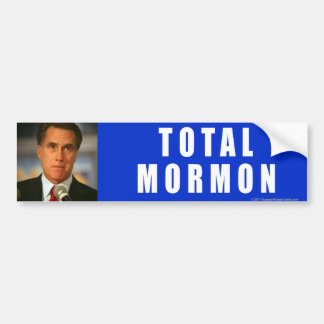 Autocollant De Voiture Anti-Romney mormon total