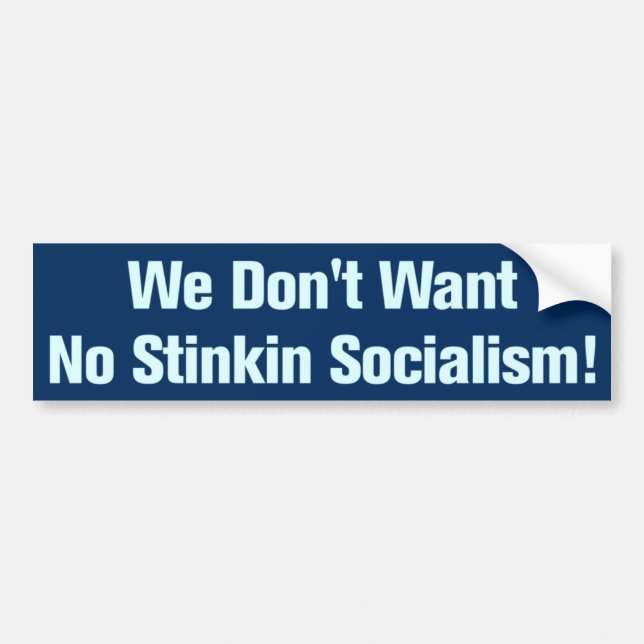 Autocollant De Voiture Anti-socialisme (Devant)