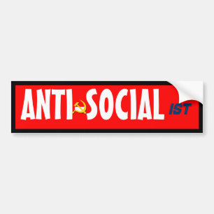 Autocollant De Voiture Anti-Socialiste