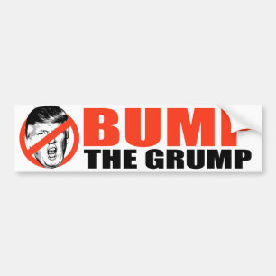 Autocollant De Voiture ANTI-TRUMP - Bump the Grump