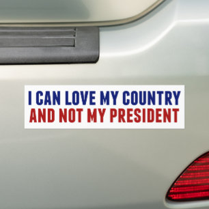 Autocollant De Voiture Anti Trump Patriotique Pas Mon Président