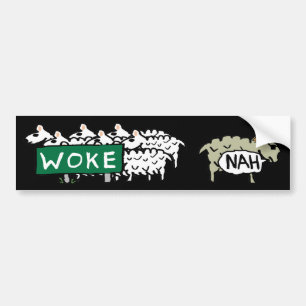Autocollant De Voiture Anti Woke Sheep