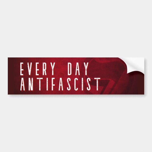 Autocollant De Voiture Antifasciste (Devant)