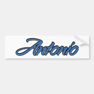 Autocollant De Voiture Antonio Nom bleu Aufkleber Sticker Autoaufkleber