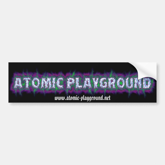 Autocollant De Voiture APLogoBumper, www.atomic-playground.net (Devant)