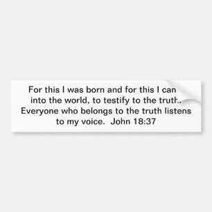 Autocollant De Voiture Appartenez à la vérité