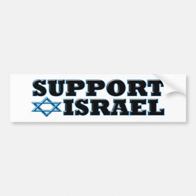 Autocollant De Voiture Appui Israël (Devant)
