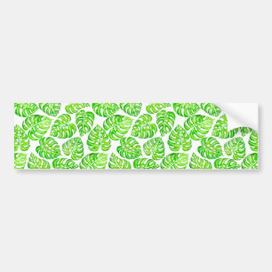 Autocollant De Voiture Aquarelle feuille Monstera