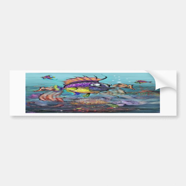 Autocollant De Voiture Aquarium (Devant)