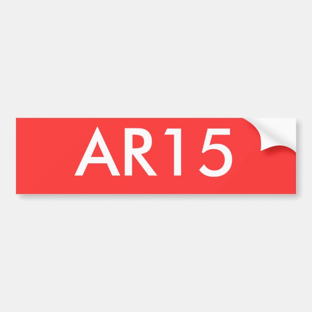AUTOCOLLANT DE VOITURE AR15 (Devant)