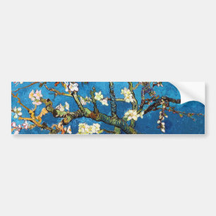 Autocollant De Voiture Arbre d'amande fleurissant Van Gogh Art