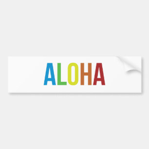 Autocollant De Voiture Arc-en-ciel d'Aloha