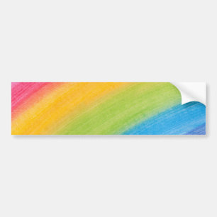 Autocollant De Voiture Arc-en-ciel peint