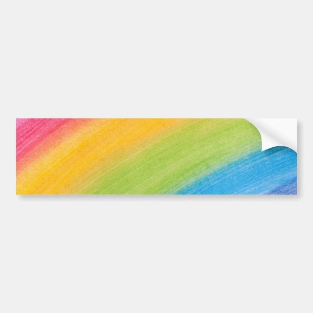Autocollant De Voiture Arc-en-ciel peint (Devant)