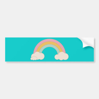 Autocollant De Voiture Arc-en-ciel vintage