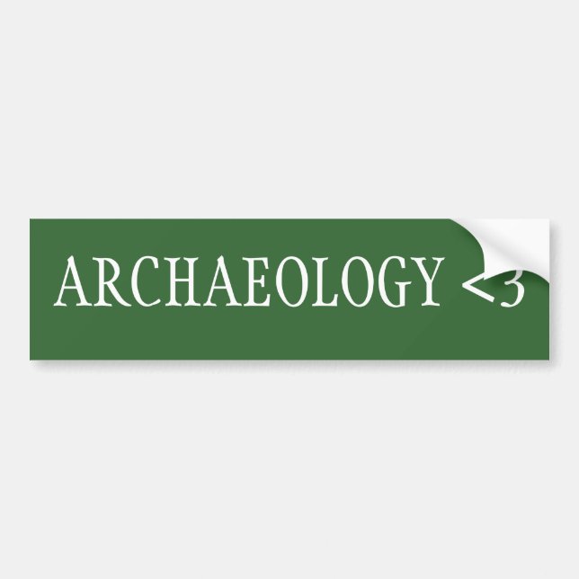 Autocollant De Voiture Archéologie <3 (Devant)