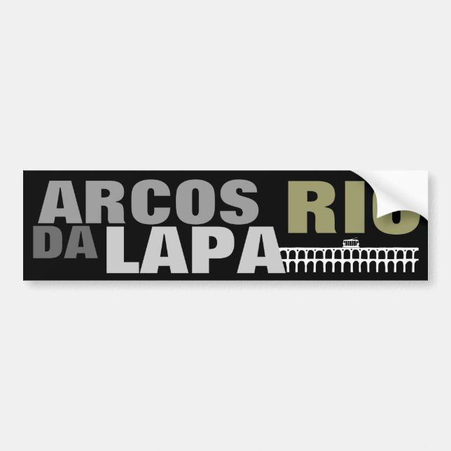 AUTOCOLLANT DE VOITURE ARCOS DA LAPA - RIO (Devant)