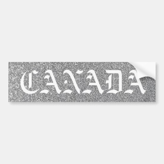 Autocollant De Voiture argent du canada (Devant)